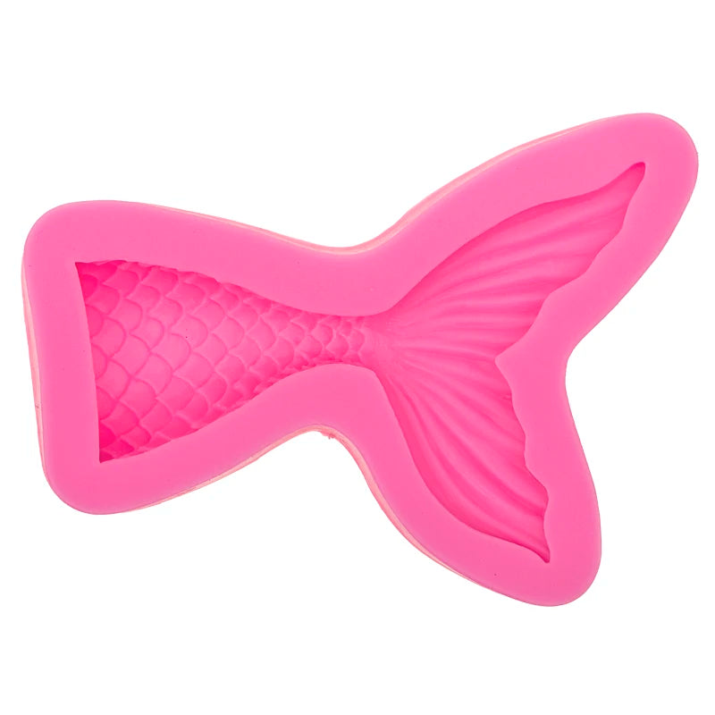 Silicone Mermaid Tail Mold 3D Baking Cake Decoration Jelly Sugar Craft Fondant Gumpaste Pastry Clay Candy  Soap Molds T0562