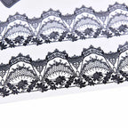 1 Pcs Black Waterproof Temporary Tattoo Sticker on Body Leg Water Transfer Sexy Lace Stocking Fake Flash Tattoo for Girl Women