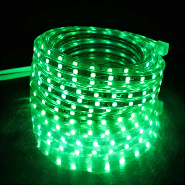 LED Strip 5050 220V Waterproof Flexible LED light Tape 220V lamp Outdoor String 1M 2M 3M 4M 5M 10M 12M 15M 20M 25M 60LEDs/M