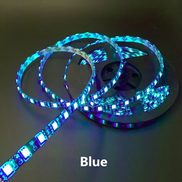LED Strip 5050 RGB Black PCB DC12V Flexible LED Light 60LED/m 5050 Black LED Strip RGB/White/Warm White/Blue/Green/Red