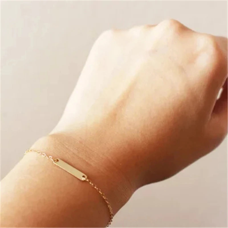 Bar Bracelets Handmade Indian jewelry  Gold Filled ed Presents Tobilleras Pulsera Para Tobillo Bangles