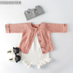 Baby Girls Clothes Autumn Baby knitted Romper Set Infant Newborn Baby Girl Cardigan Boys Sweater Cotton Baby Jumpsuit For Girls
