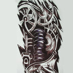 Large Robot Arm Waterproof Temporary Tattoos men women Mechanical Arm Sleeve Tatoo Fake Tattoo Stickers  body Art Tatto