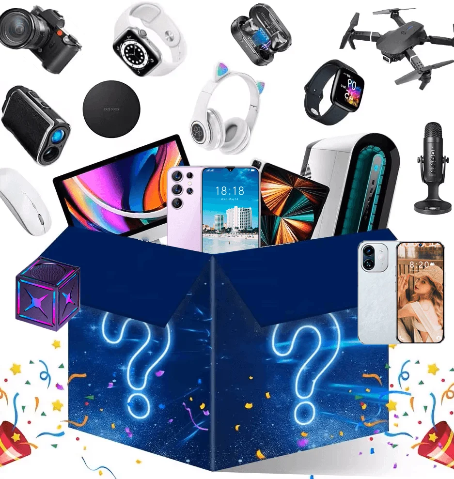 Lucky Mystery Box Surprise Mysterious Boxes 100% Surprisingly Good Reviews Smartwatch Game Controller Party Electronic Box