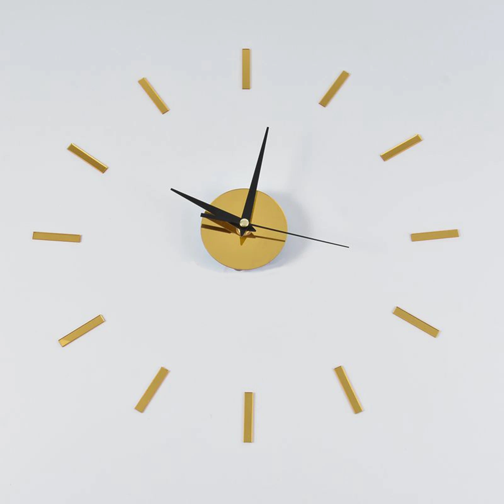 Punch-free Frameless Wall Clock Stickers 39*39cm Acrylic DIY Decoration Silent Simple Clock Watch For Home Livingroom Bedroom