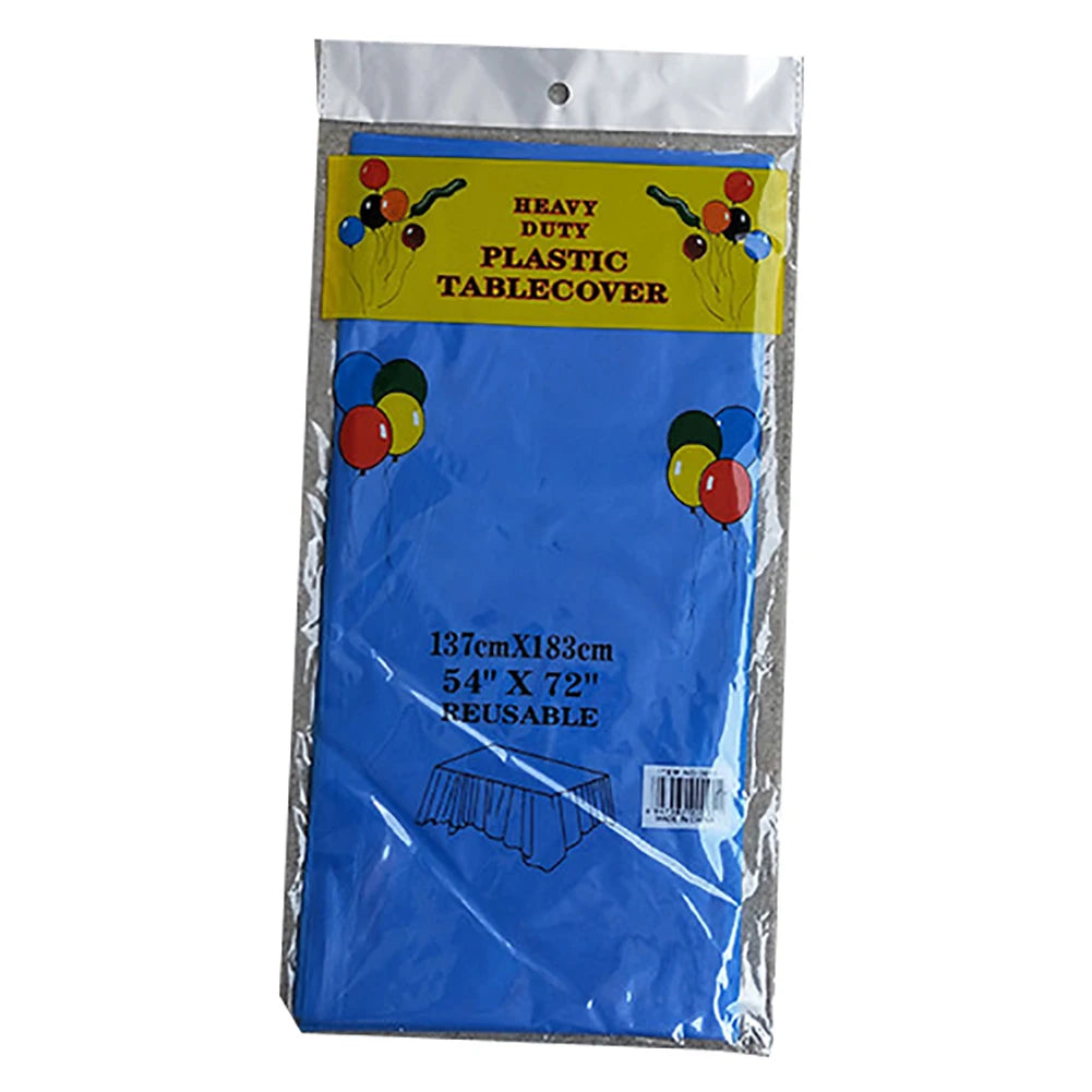 Disposable Plastic Tablecloth, Rectangle 6 x 4.5ft，Table Covers For Parties, Festivals, Bars, Anniversary