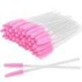 50 pcs Silicone Crystal Mascara Wands Applicator Disposable Diamond Eyelash Brushes Comb For Women Beauty Makeup Brush Tools
