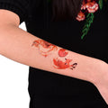 1 Pcs Black Waterproof Temporary Tattoo Sticker on Body Leg Water Transfer Sexy Lace Stocking Fake Flash Tattoo for Girl Women