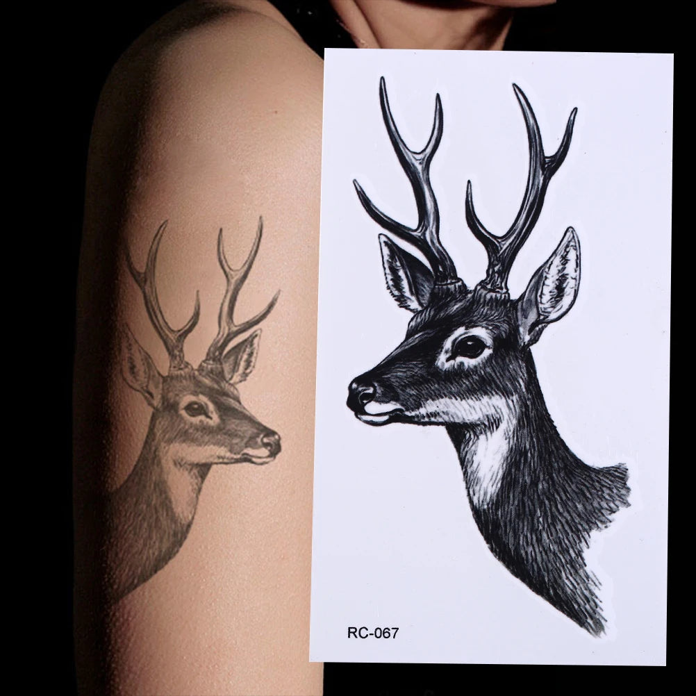 1 Pcs Black Waterproof Temporary Tattoo Sticker on Body Leg Water Transfer Sexy Lace Stocking Fake Flash Tattoo for Girl Women