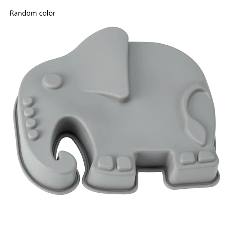 Creative 3D Silicone Cake Mould Animal Moulds Elephant Butterfly Frog Owl Shaped Jelly Molds High Temperature Cakes Pans
