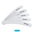 50Pcs/Lot Grey Sandpaper Nail File 100/180 Double Sided Buffer Block Polisher Pedicure Manicure Nail Art Files Nails Accesorios