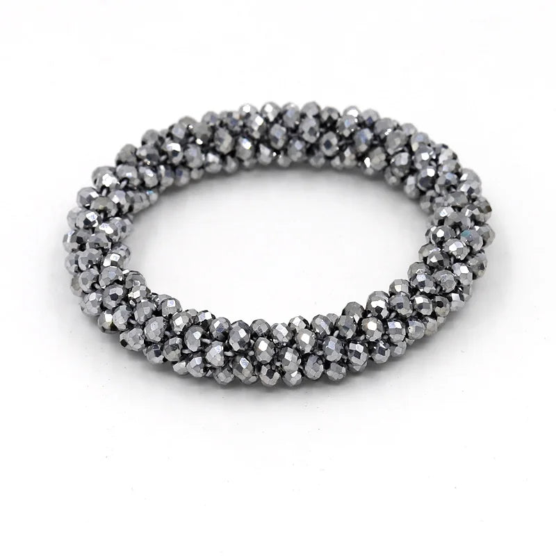 Bracelets for Women Multilayer Crystal Beads Strand Bracelet Boho Bracelet Jewelry Female Gift Wrist Accessories