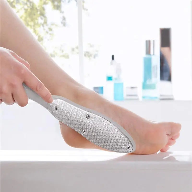 1Pcs Portable Pedicure Foot Care Tools Foot File Rasps Callus Dead Skin Remover Professional Stainless Steel Double Sides Files