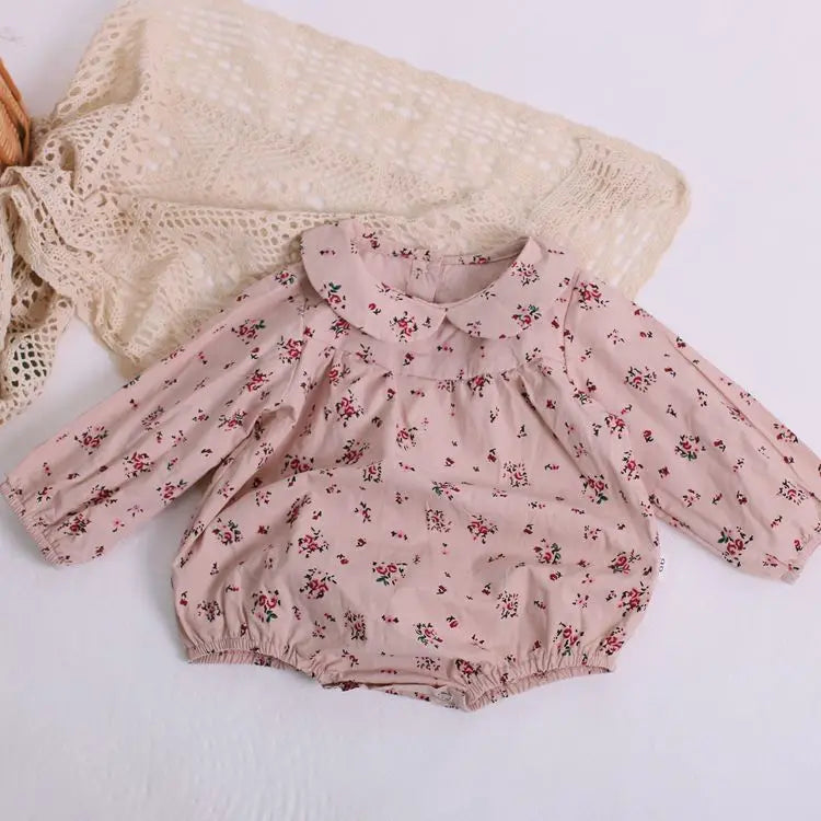 Baby Girl Rompers Long Sleeve Romper Jumpsuits Summer One-piece New Fashion 100% Organic Cotton Newborn Baby Girl Clothes 0-24M