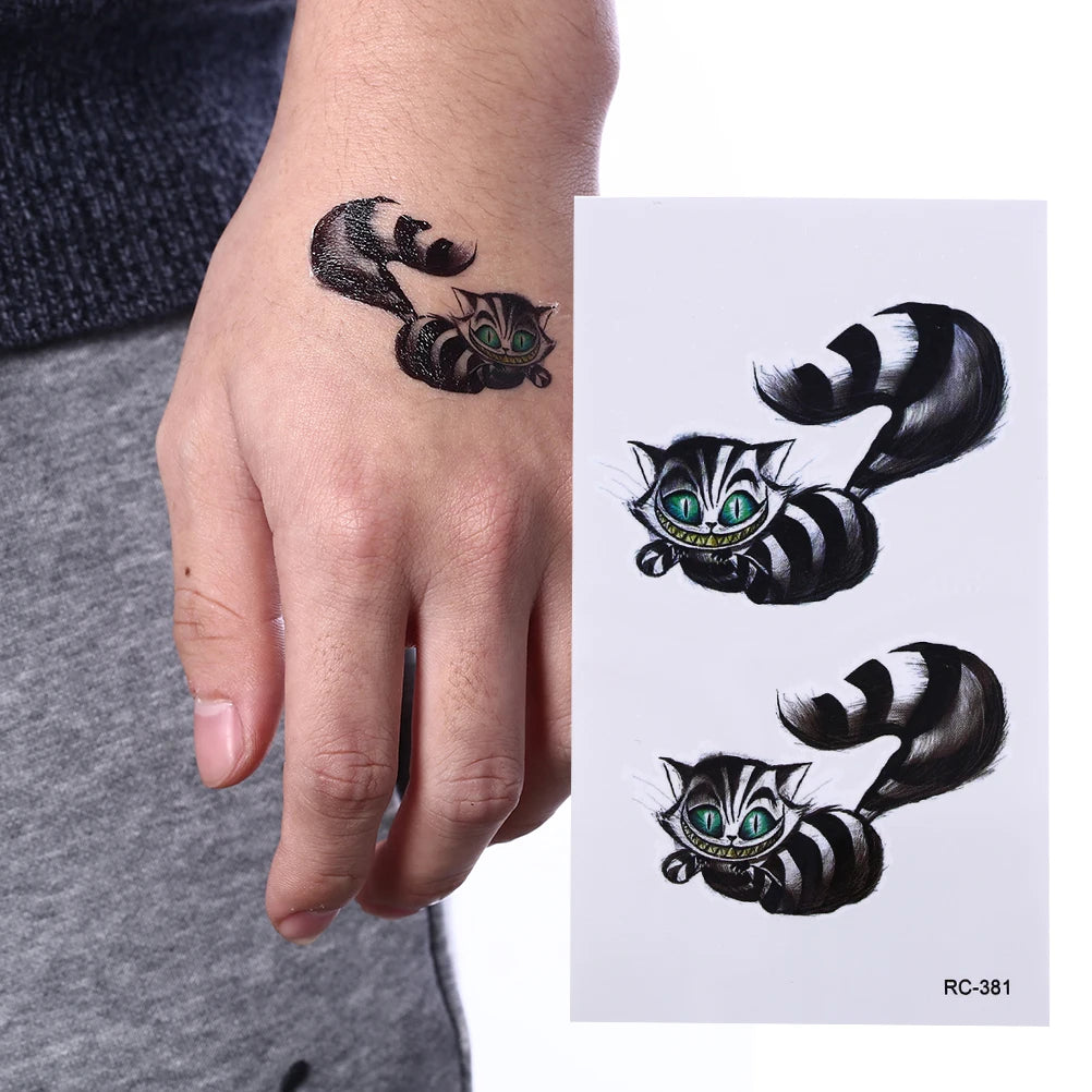 1 Pcs Black Waterproof Temporary Tattoo Sticker on Body Leg Water Transfer Sexy Lace Stocking Fake Flash Tattoo for Girl Women