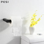 Bathroom Hardware Set Black Robe Hook Towel Rail Bar Rack Bar Shelf Tissue Paper Holder Toothbrush Holder Bathroom Accessories.
