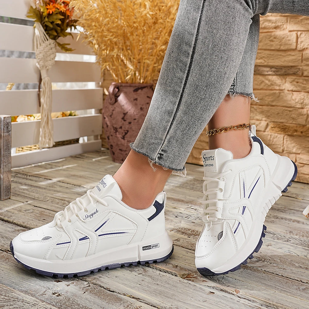 2026 New Comfortable and Stylish Women's Shoes: Elegant Round-Toe Solid Color Sporty Casual Shoes for Spring and Autumn
