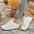 2026 New Comfortable and Stylish Women's Shoes: Elegant Round-Toe Solid Color Sporty Casual Shoes for Spring and Autumn
