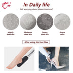 TP Professional Pedicure File Refills Foot File Stainless Steel Callus Remover Feet Rasp with 10 Replaceable Pads Coarse-Fine