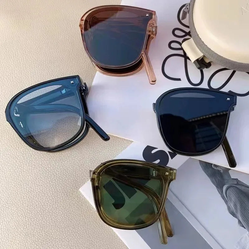Foldable Sunglasses Square Frame for Men Women Folding Driving Eyewear Sun Glasses Outdoor Sunglasses
