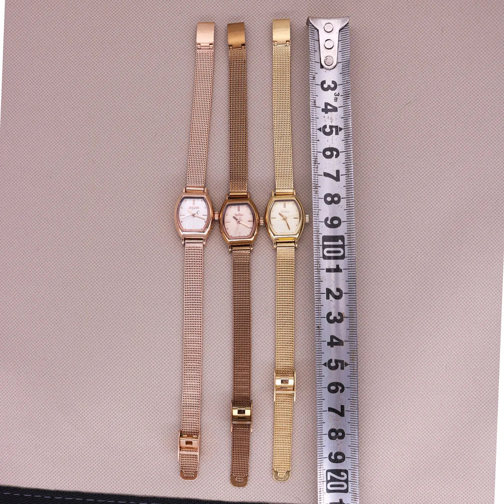 Mini Lady Women's Watch Japan Quartz Fashion Hours Dress Bracelet Stainless Steel Business Girl Valentine Gift Julius Box