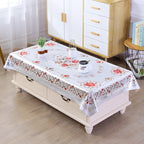 90x150cm Printed High-end Tablecloth Waterproof Oil Resistant Odorless PVC Tablecloths High Quality Without Fading Antependium
