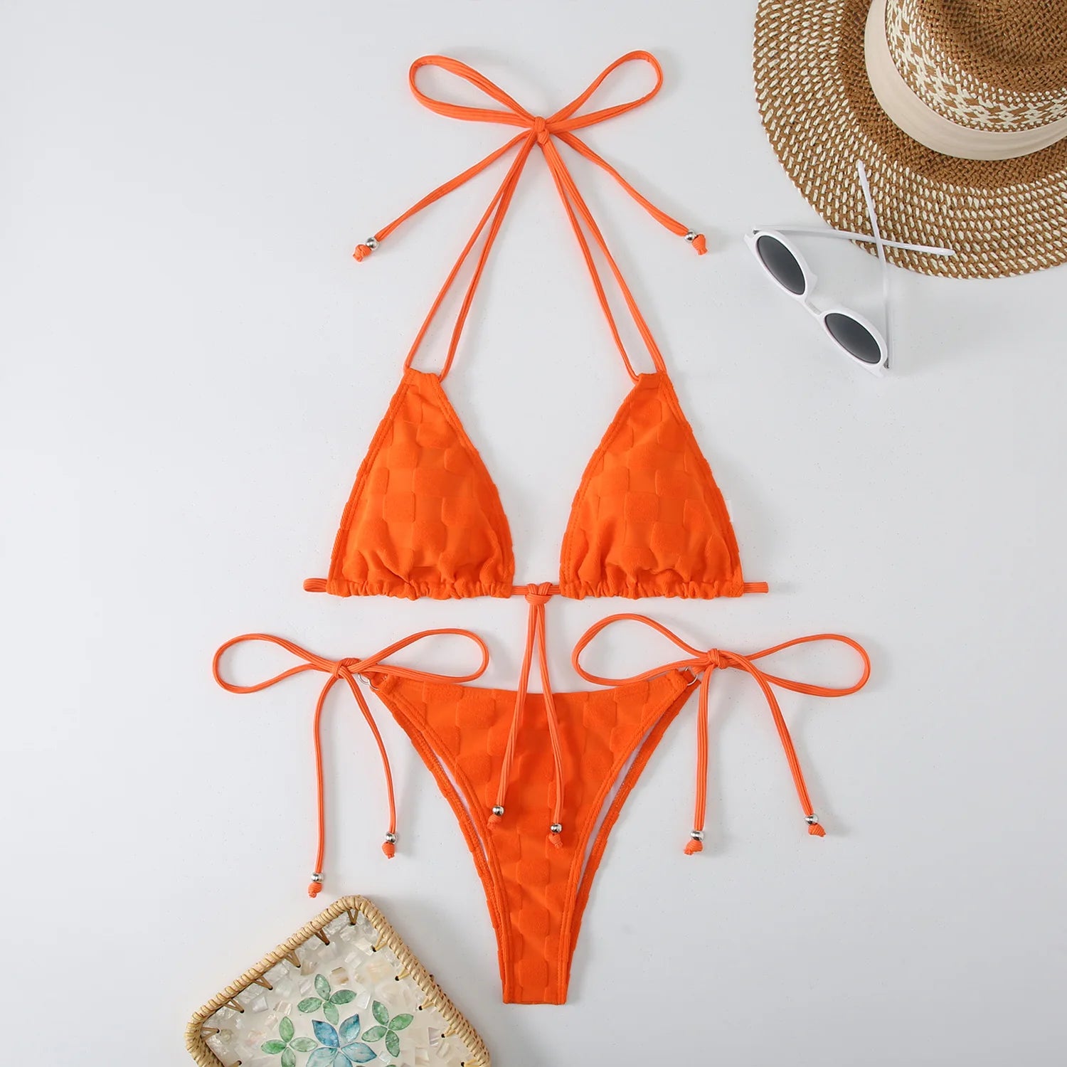 Sexy Triangle Bikini Women's Swimsuit 2025 Swimwear Micro Thong Bikinis Sets Trend  Two-piece Bathing Suit for Female Beach Wear