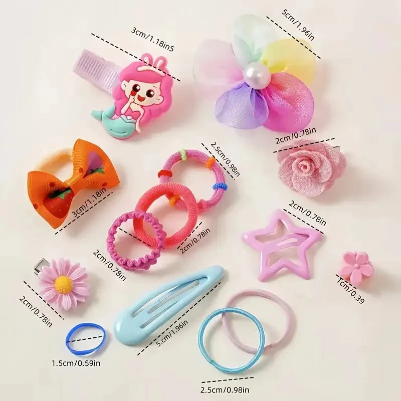 A 718-piece accessory set suitable for girls’ daily outings and participation in festive events – a richly curated collection.