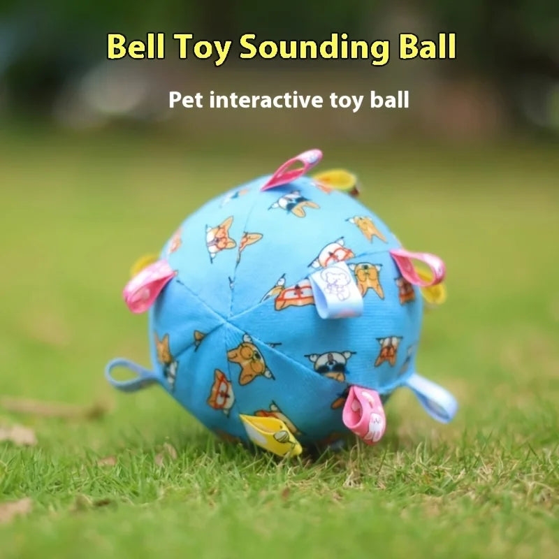 Dog Interactive Sound Ball Toy with Animal Patterns,  Pet Ball Suitable, Outdoor Play and Training, Dog Toy with Lively Design