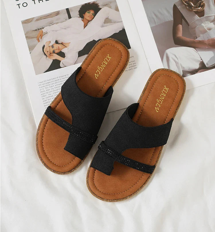 Summer Sandals Shoes for Woman Fashion Outdoor Flat Slippers Sandals Open Toe Casual Beach Slides Shoes Zapatos Para Mujer тапоч