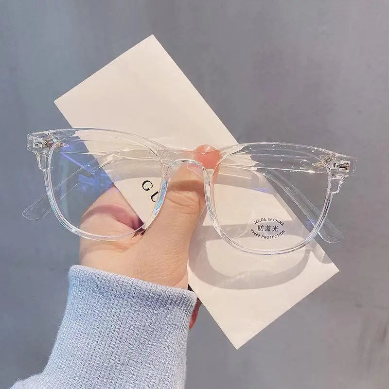 Glasses Ultralight Retro Transparent Frame Plain Men Women Anti Blue Light  Glasses  Party Decorate Eyeglasses Fake Glasses