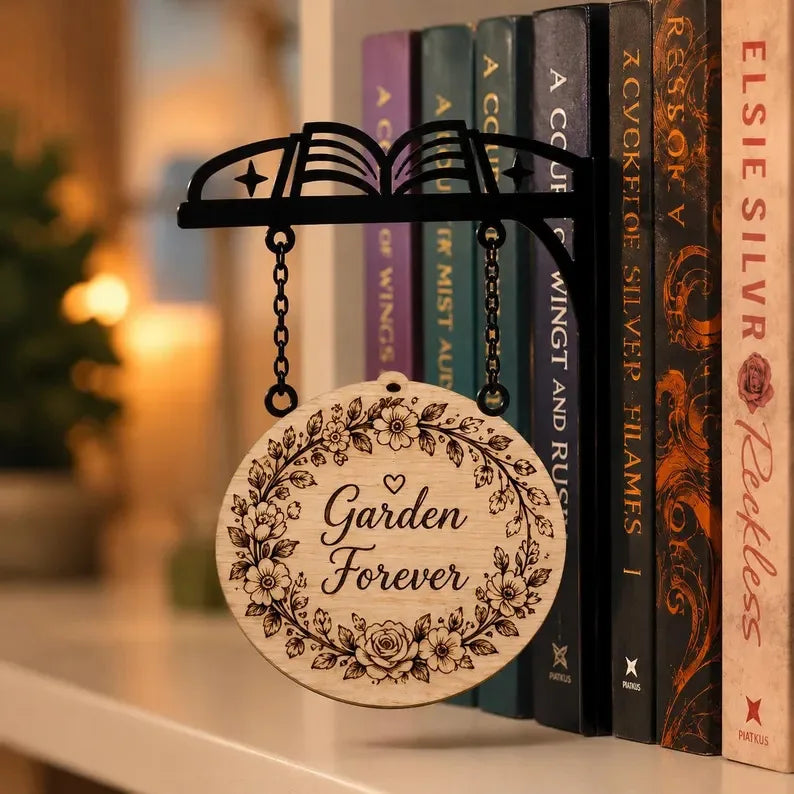 Halloween Themed Vintage Warm Glow Bookend Shelf Lamp Book Stopper for Office Reading Room Desk Decoration Reader Gift