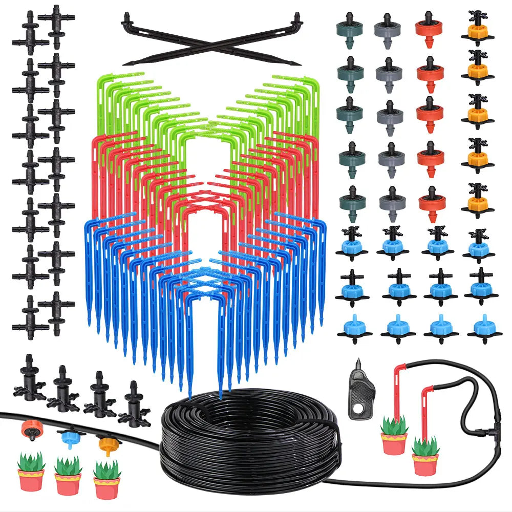 2L 4L 8L Dripper Irrigation 3/5mm Hose 2/4-Way Connector Water Splitter Emitter Drip Arrow Micro Drip System Garden Accesorries