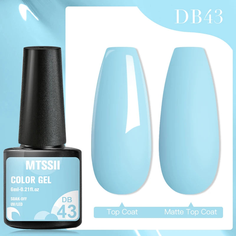 Mtssii 7ML Colorful Reflective Gel Nail Polish Glitter Sparkling Flash Glitter Gel Polish Semi Permanent Varnish Soak Off Nails