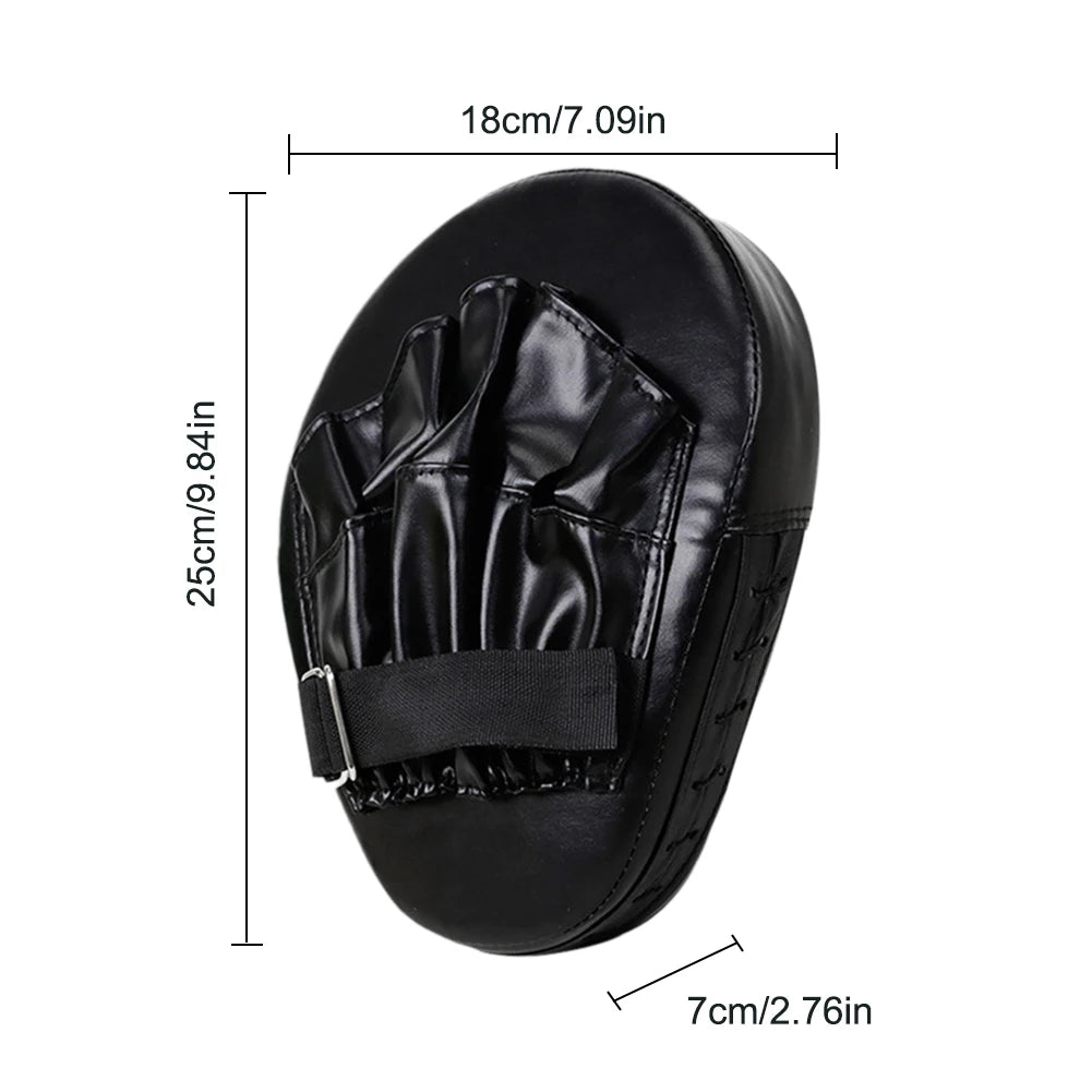 Curved Boxing Hand Target PU Leather Punch Target Bag Breathable Kick Boxing Gloves Adult Kids MMA Boxing Martial Training Mitts