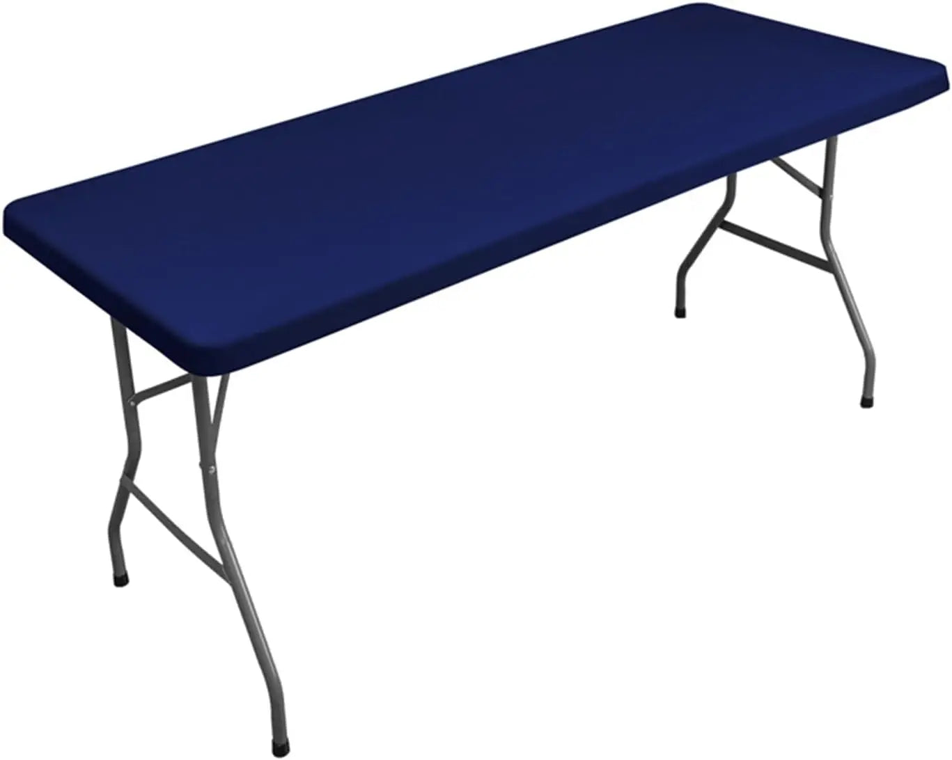 1Pc 4ft 6ft Spandex Table Cover, Waterproof Stretchy Fabric Table Top Cover, Washable Elastic Universal Rectangle Tablecloth