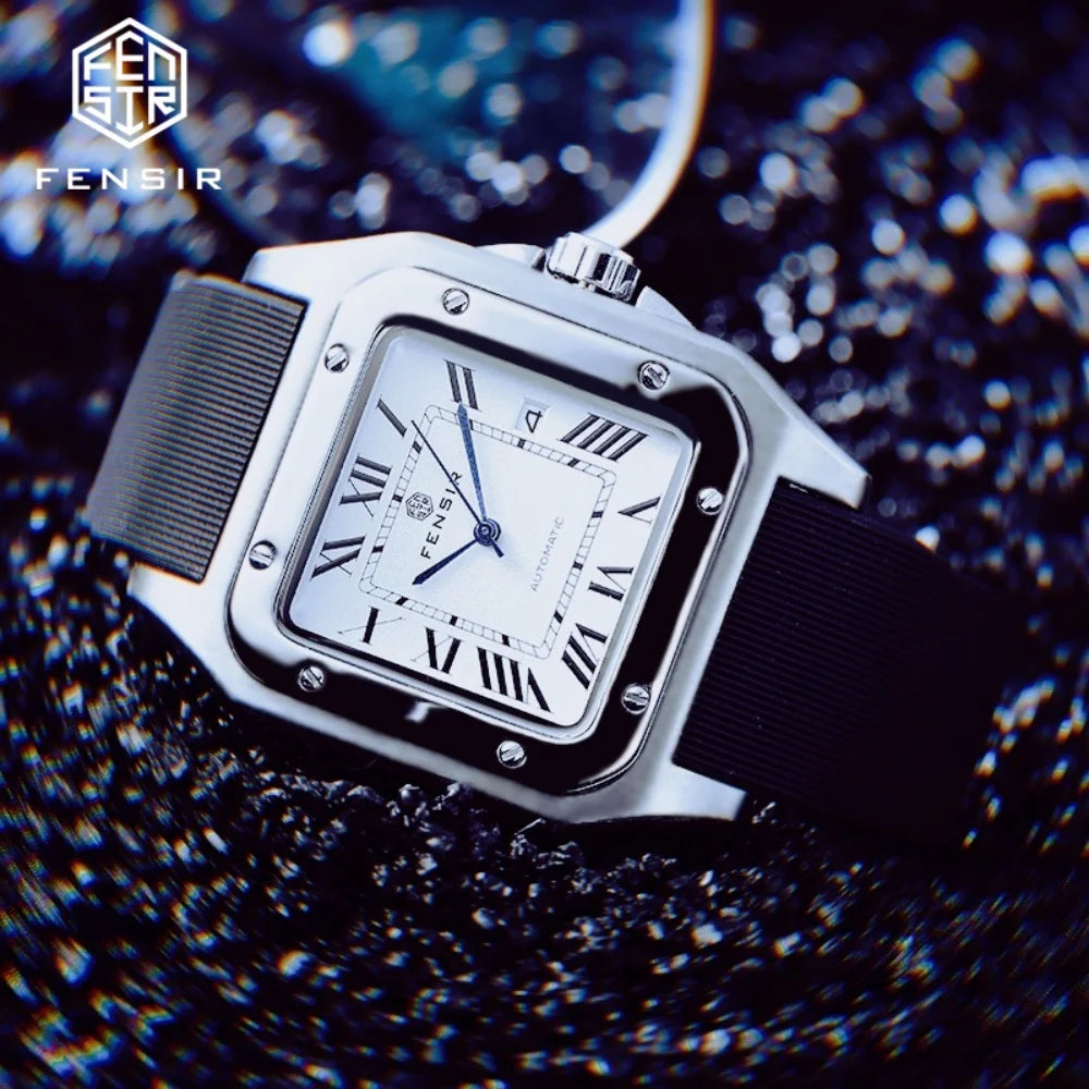New Square Business Men's Watch in European, American, Japanese, and Korean Style, Party Gift Watch, Fashionable Casual Versatile Quartz Watch for Young Men, Students, and Socialites, the Best Gift for Him