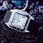 New Square Business Men's Watch in European, American, Japanese, and Korean Style, Party Gift Watch, Fashionable Casual Versatile Quartz Watch for Young Men, Students, and Socialites, the Best Gift for Him