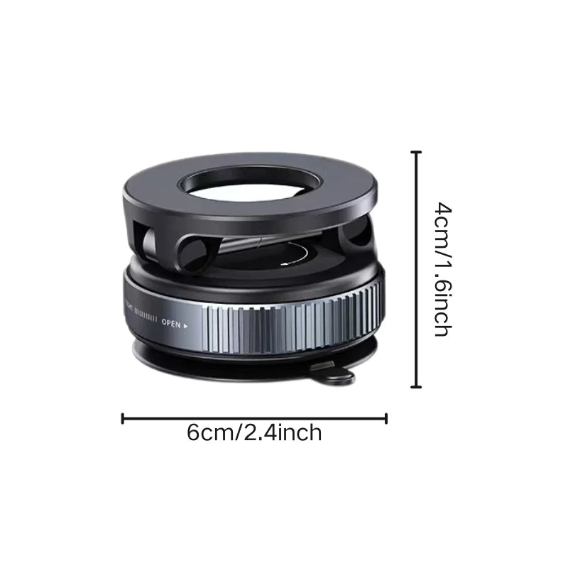 Universal Magnetic Phone Holder With Strong Suction Cup 1.5KG Adsorption 18-65 KPa 360° Rotation Car Dashboard Holder For Phone