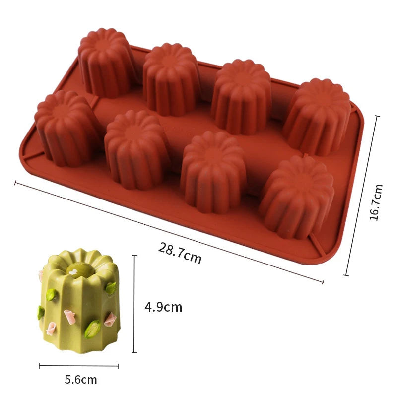 8/12/18 Cups Silicone Mold Cupcake Baking Tray Muffin Cookie DIY Jelly Biscuit Pudding Candy Kitchen Accessories Cake Baking Pan