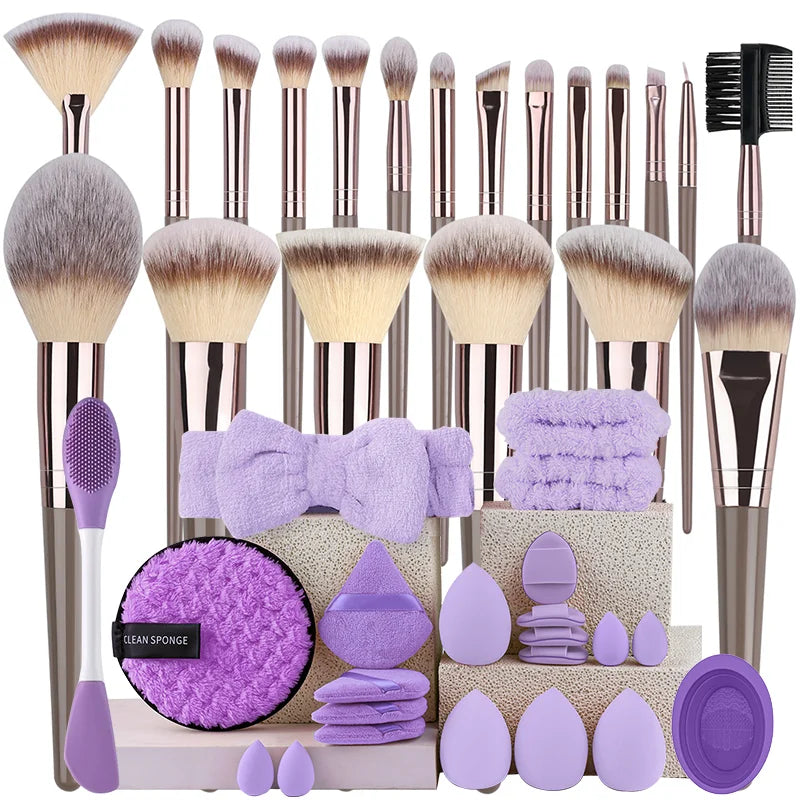 Professional Makeup Brush Set Soft Beauty Brushes Kit Foundation Powder Concealer Blush Eyeshadow Blending Makeup Cosmetic Tools