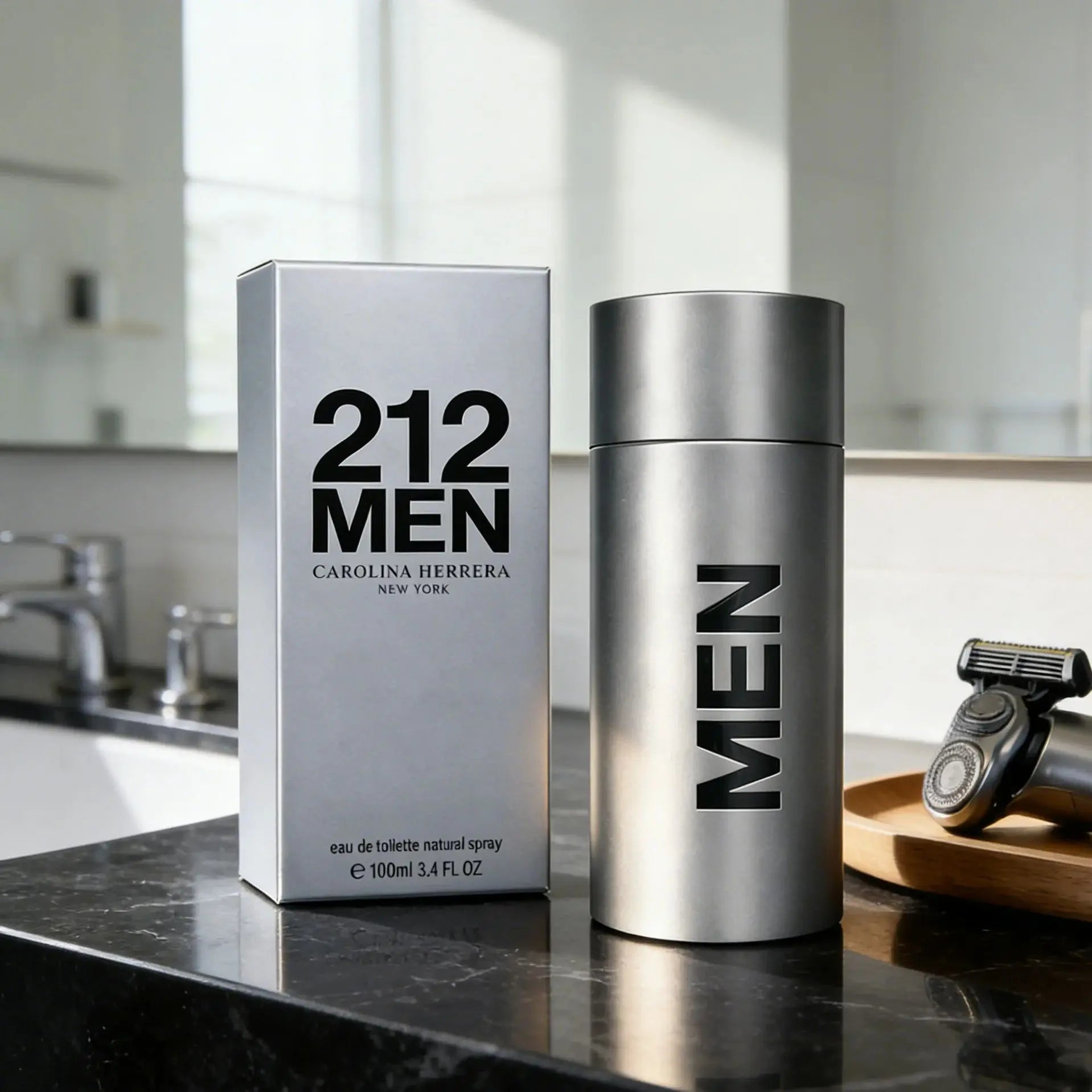 Vintage Original Carolina Herrera 212 Men EDT 100ml First Edition Woody Aromatic Men's Perfume Long Lasting Spray