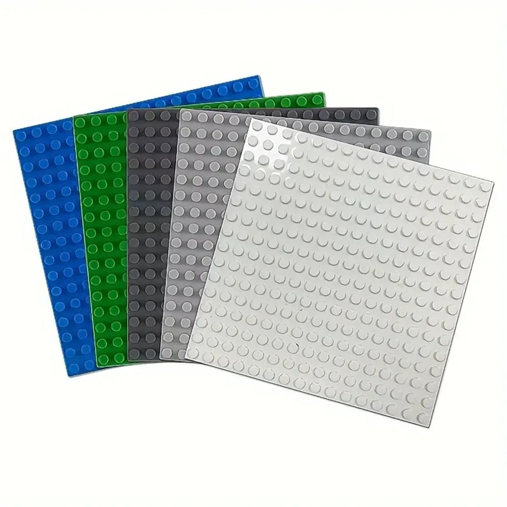 DIY 16×16-hole Single-sided Small-grained MOC Assembly Kit Basic Components for Universal Building Block Base Plates and Toys