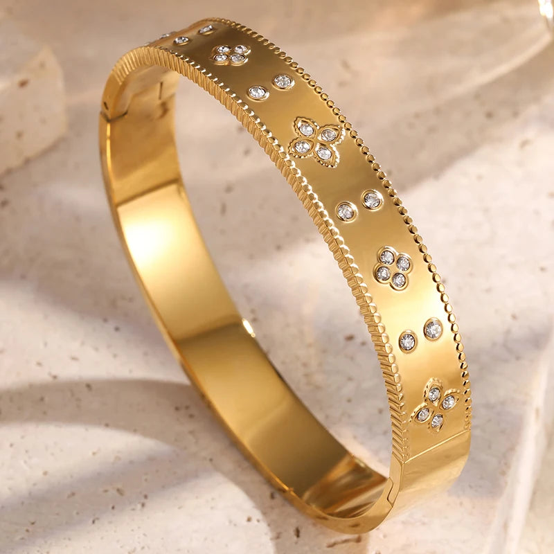 3PCS Classical Exquisite Diamond-inlaid Bracelets Suitable For Women To Wear Fashionable Jewelry For Summer Travel