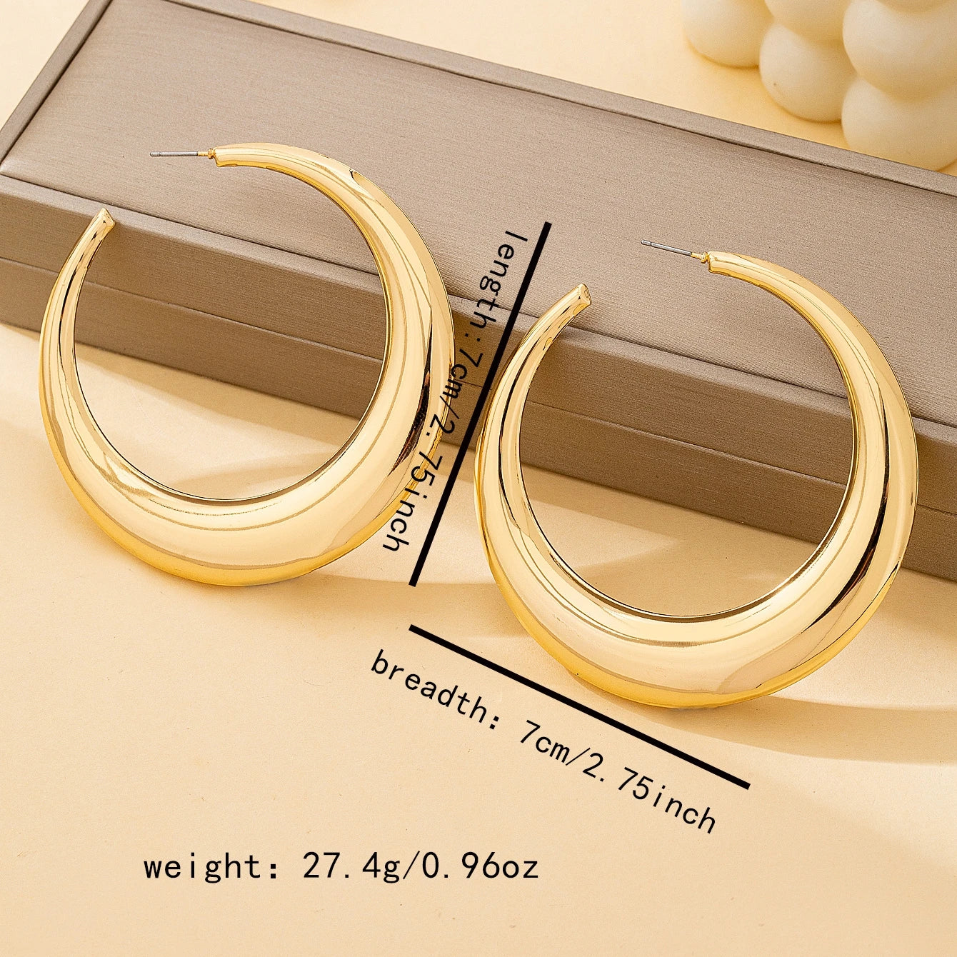 Women's Jewelry Set, Simple and Stylish Glossy Choker and Earrings, Suitable for Daily Wear and Vacation Wear