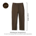 SIMWOOD 2026 Spring New Regular Straight Soft Shell Warm Fleece Lining Fabric Casual Pants Men Outdoor Trousers
