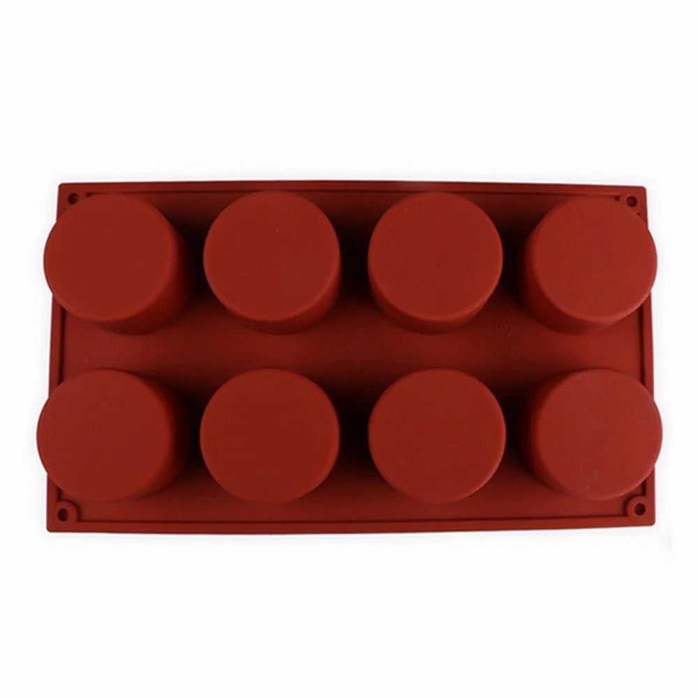 Silicone Mold Cake Pastry Baking Round Jelly Pudding Soap Form Ice  Decoration Tool Disc Bread Biscuit Mould Baking Accessories