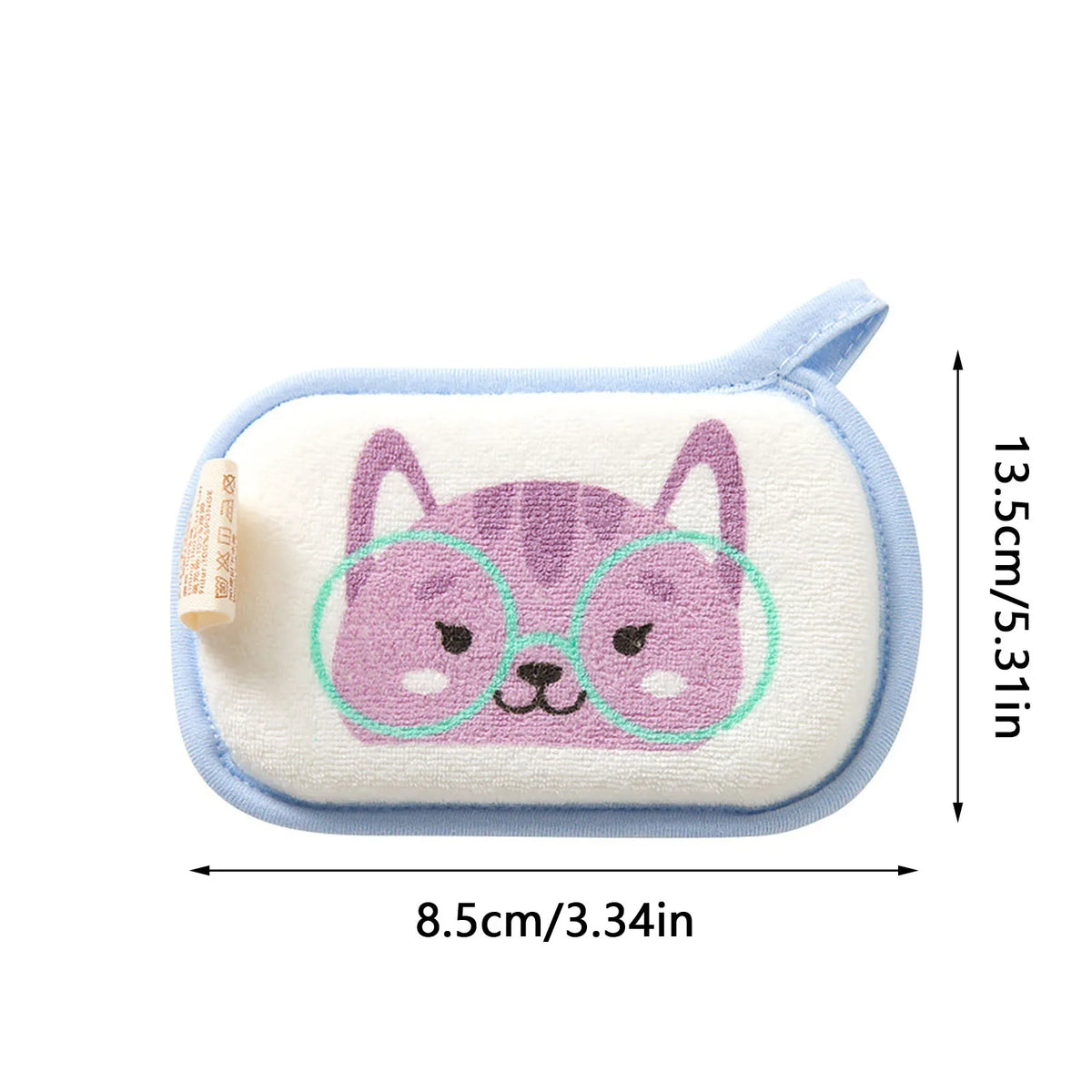 Cute Print Kids Baby Shower Bath Sponge Rub Cartoon Elephant Body Wash Towel Infant Toddle Newborn Bath Brushes Soft Rub