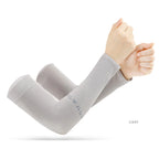 Anti-UV Arm Covers for Men Women Cycling Fingerless Gloves Summer Sport Ice Silk Cool Scarf Silk Elastic Arm Covers Driving