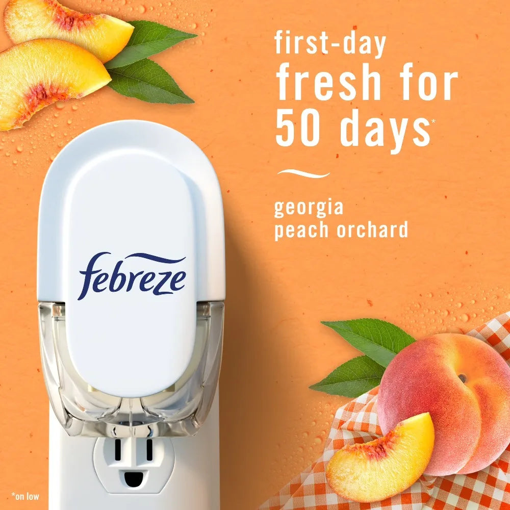 Febreze Plug In Air Freshener Scented Oil Refill Juicy Peaches